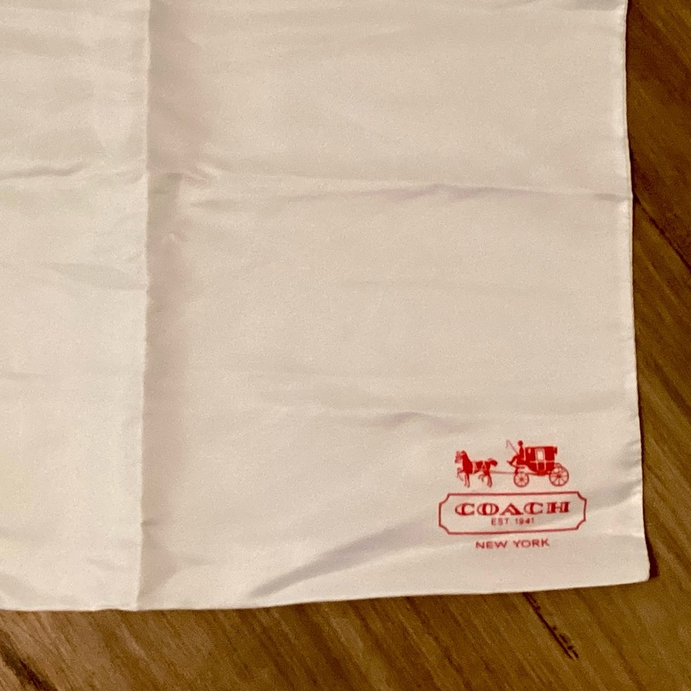 Coach Dust Bag with Red Logo